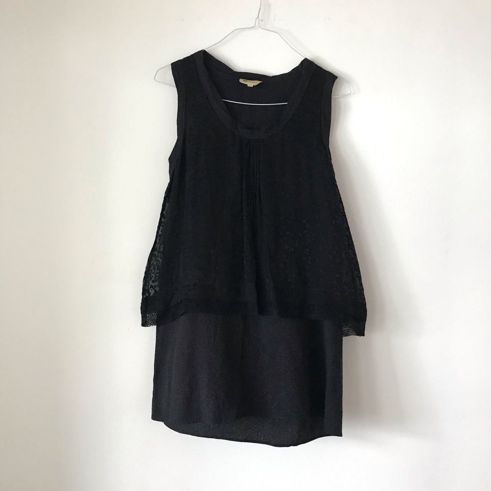 Vanessa bruno athè black M 100% silk dress sz 40